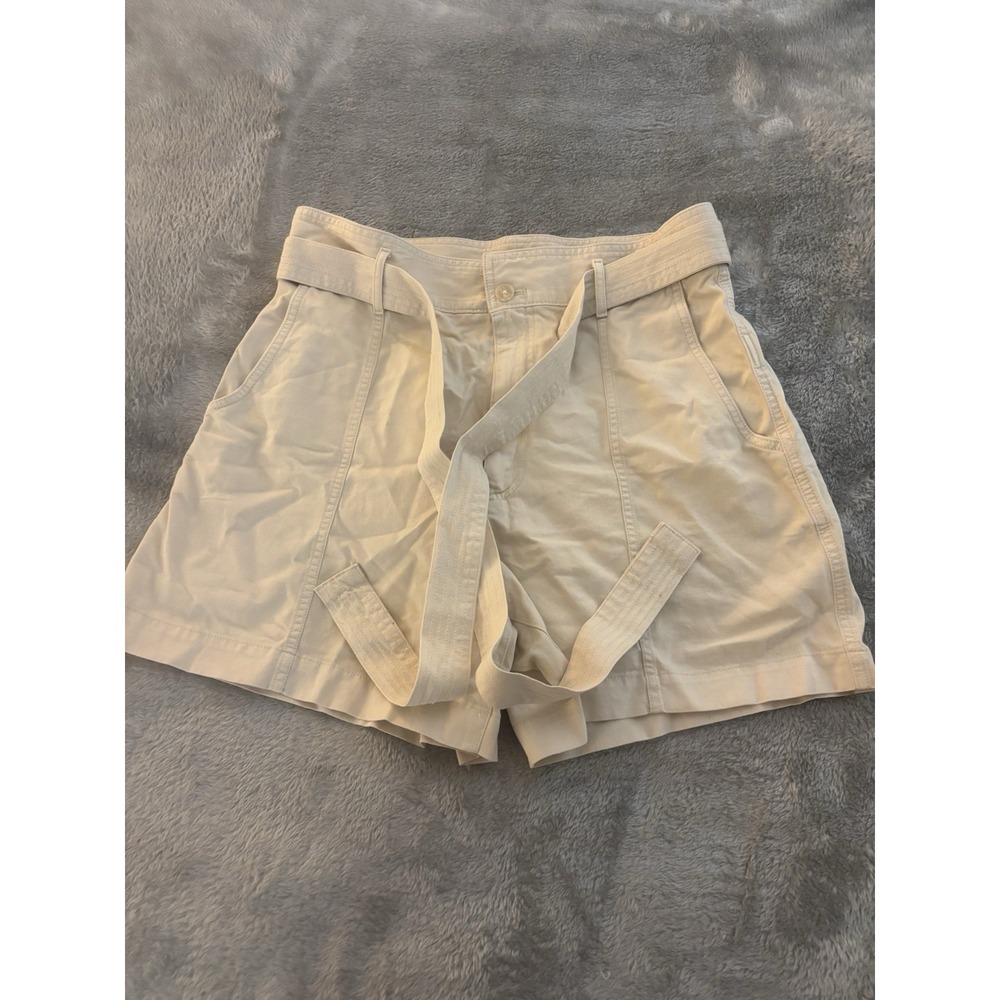 Gap Khaki High‎ Rise Shorts With Belt Size 12 Tall